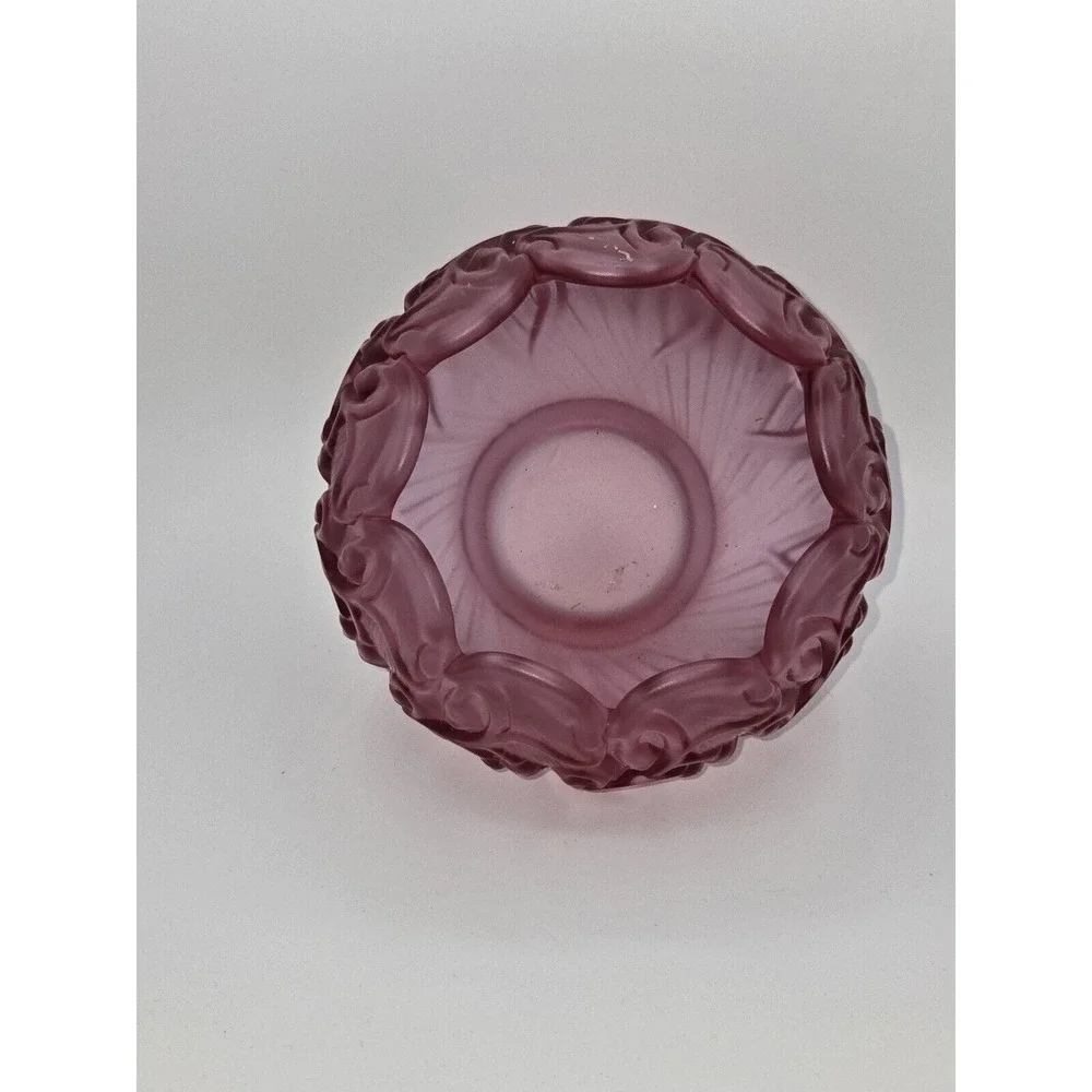 Fenton Rose Magnolia‎ Pink Lily of The Valley Rose Bowl